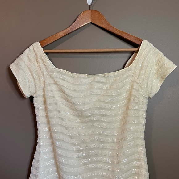 Lulus cream sequin dress. Size XL. - Picture 11 of 11